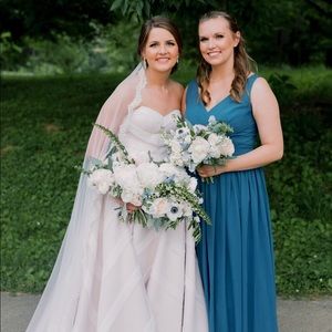 Adair Ink Blue bridesmaid dress.